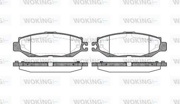 Woking P5573.00 - Brake Pad Set, disc brake autospares.lv