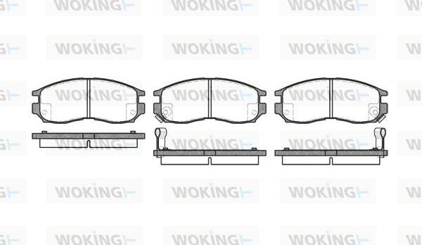 Woking P5603.02 - Brake Pad Set, disc brake autospares.lv