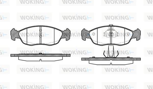 Woking P5613.10 - Brake Pad Set, disc brake autospares.lv