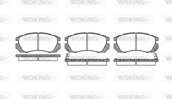 Woking P5033.02 - Brake Pad Set, disc brake autospares.lv