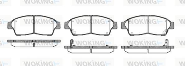 Woking P5023.42 - Brake Pad Set, disc brake autospares.lv