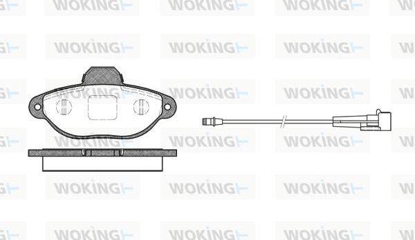 Woking P5143.01 - Brake Pad Set, disc brake autospares.lv