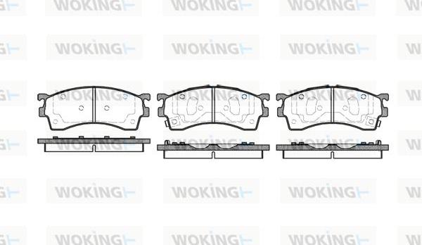 Woking P5153.12 - Brake Pad Set, disc brake autospares.lv