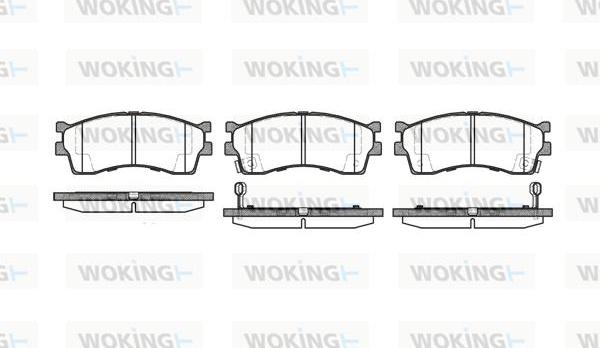 Woking P5153.32 - Brake Pad Set, disc brake autospares.lv