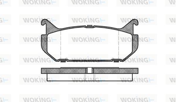 Woking P5163.00 - Brake Pad Set, disc brake autospares.lv