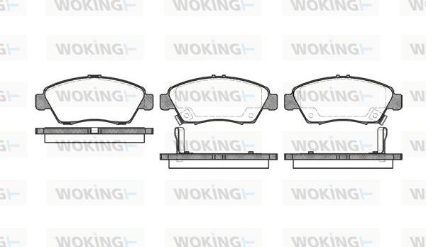 Woking P5183.02 - Brake Pad Set, disc brake autospares.lv
