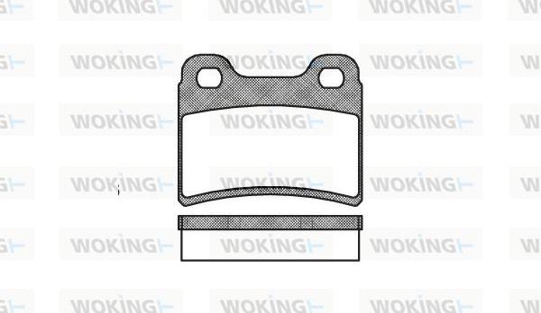 Woking P5173.00 - Brake Pad Set, disc brake autospares.lv