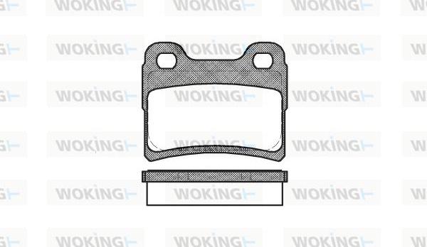 Woking P5173.10 - Brake Pad Set, disc brake autospares.lv