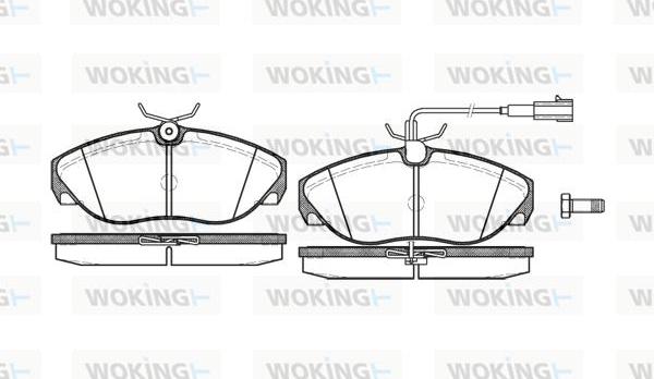 Woking P5863.11 - Brake Pad Set, disc brake autospares.lv