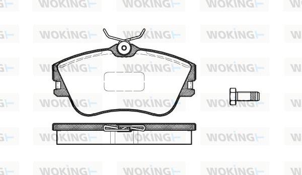 Woking P5803.00 - Brake Pad Set, disc brake autospares.lv