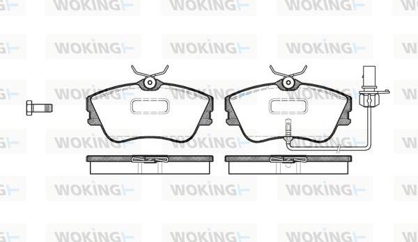 Woking P5803.21 - Brake Pad Set, disc brake autospares.lv