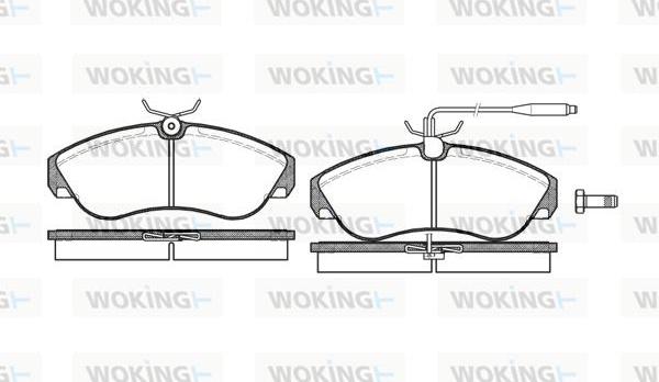 Woking P5873.02 - Brake Pad Set, disc brake autospares.lv