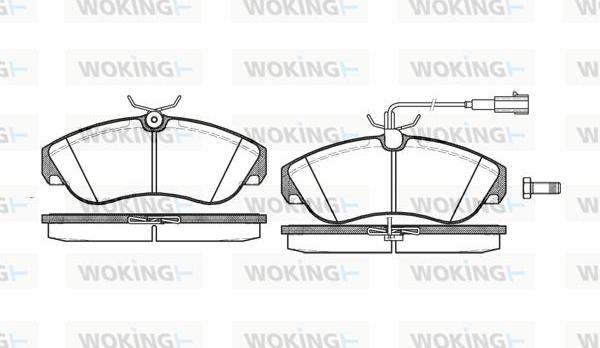 Woking P5873.11 - Brake Pad Set, disc brake autospares.lv