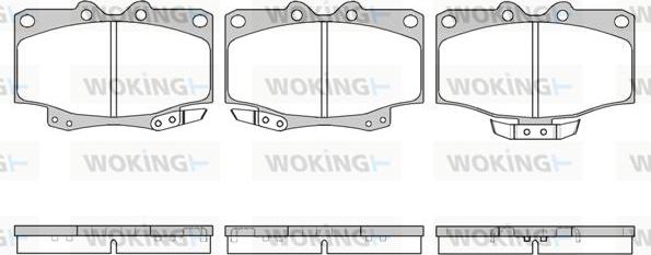 Woking P5303.04 - Brake Pad Set, disc brake autospares.lv