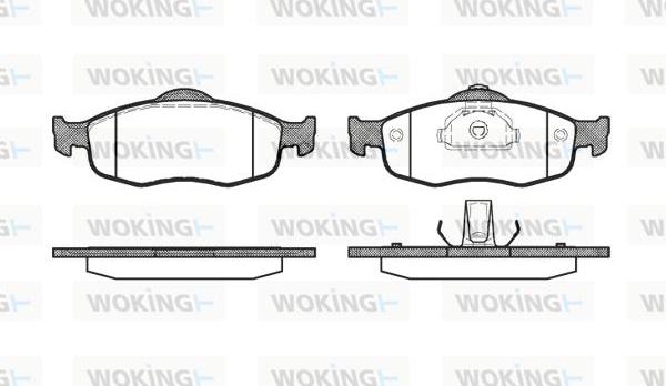 Woking P5323.00 - Brake Pad Set, disc brake autospares.lv