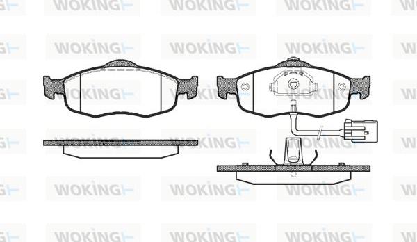 Woking P5323.02 - Brake Pad Set, disc brake autospares.lv