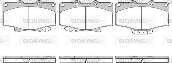 Woking P5293.14 - Brake Pad Set, disc brake autospares.lv