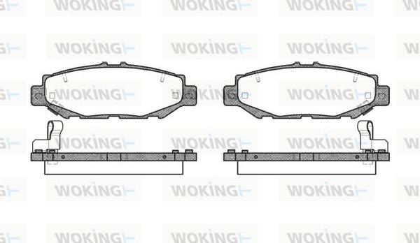 Woking P5243.04 - Brake Pad Set, disc brake autospares.lv