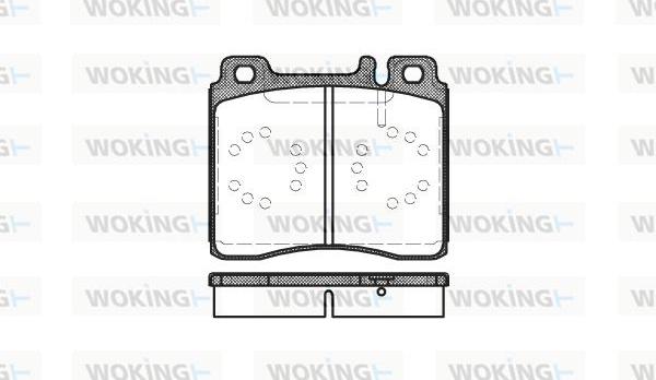 Woking P5203.00 - Brake Pad Set, disc brake autospares.lv