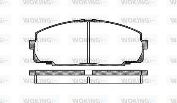 Woking P5213.00 - Brake Pad Set, disc brake autospares.lv