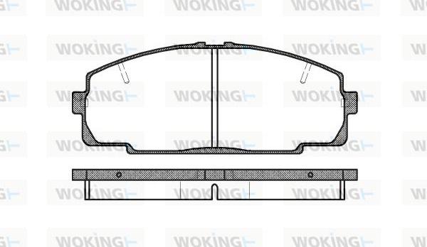 Woking P5213.20 - Brake Pad Set, disc brake autospares.lv
