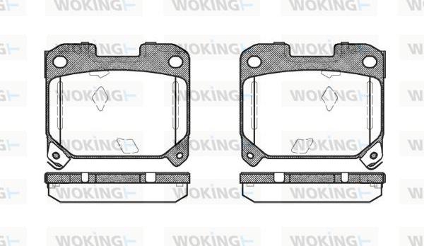 Woking P5753.04 - Brake Pad Set, disc brake autospares.lv