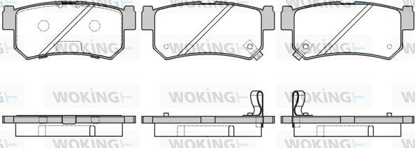 Woking P6463.42 - Brake Pad Set, disc brake autospares.lv