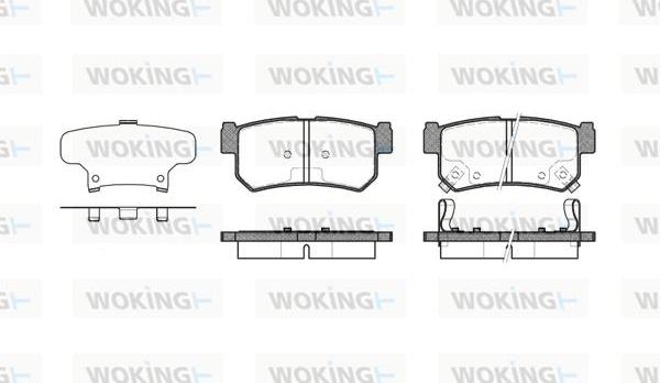 Woking P6463.62 - Brake Pad Set, disc brake autospares.lv