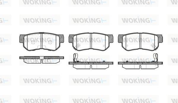 Woking P6463.12 - Brake Pad Set, disc brake autospares.lv