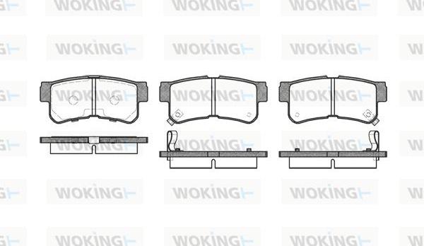 Woking P6463.22 - Brake Pad Set, disc brake autospares.lv
