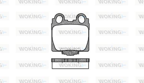 Woking P6433.04 - Brake Pad Set, disc brake autospares.lv