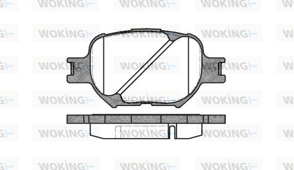 Woking P6423.00 - Brake Pad Set, disc brake autospares.lv