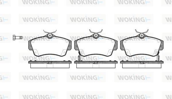 Woking P6533.02 - Brake Pad Set, disc brake autospares.lv