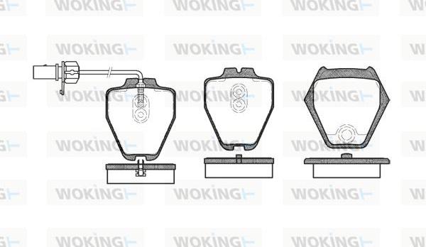 Woking P6523.02 - Brake Pad Set, disc brake autospares.lv