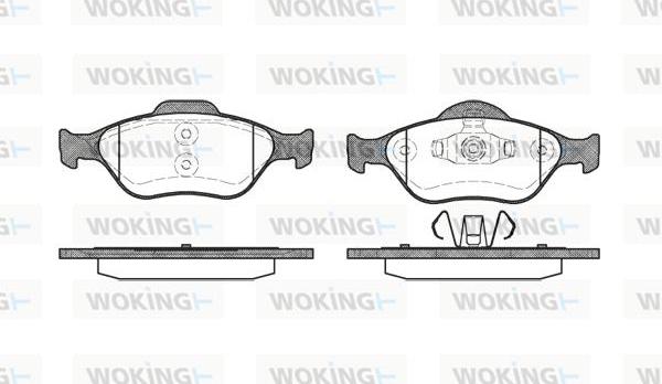 Woking P6663.00 - Brake Pad Set, disc brake autospares.lv