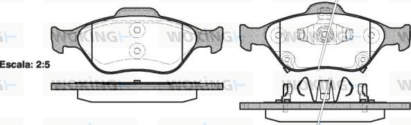 Woking P6663.12 - Brake Pad Set, disc brake autospares.lv
