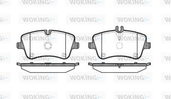 Woking P6683.00 - Brake Pad Set, disc brake autospares.lv