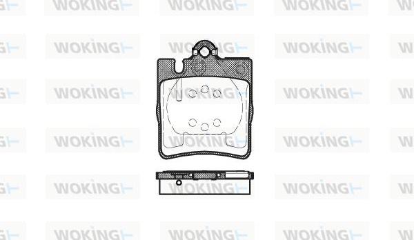 Woking P6093.00 - Brake Pad Set, disc brake autospares.lv