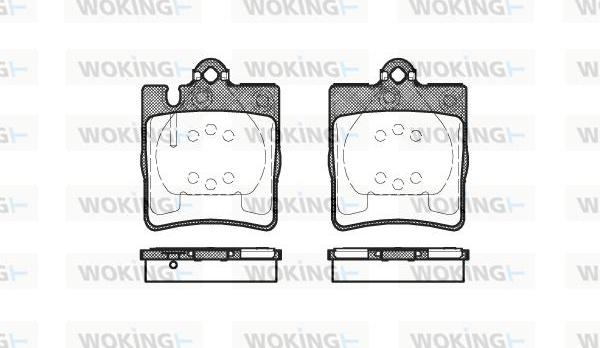 Woking P6093.10 - Brake Pad Set, disc brake autospares.lv