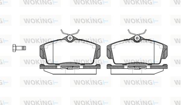 Woking P6043.00 - Brake Pad Set, disc brake autospares.lv