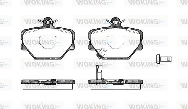 Woking P6053.02 - Brake Pad Set, disc brake autospares.lv