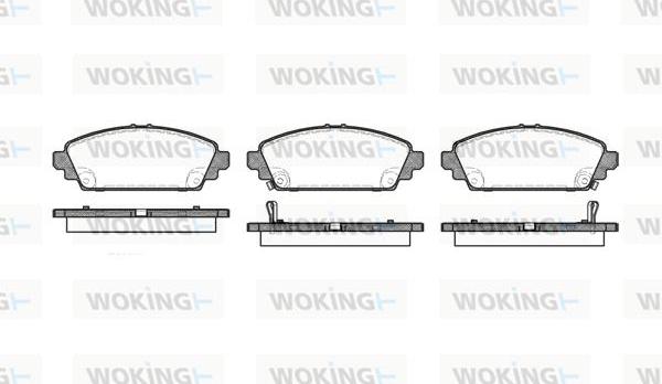 Woking P6003.02 - Brake Pad Set, disc brake autospares.lv