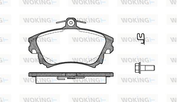 Woking P6083.02 - Brake Pad Set, disc brake autospares.lv