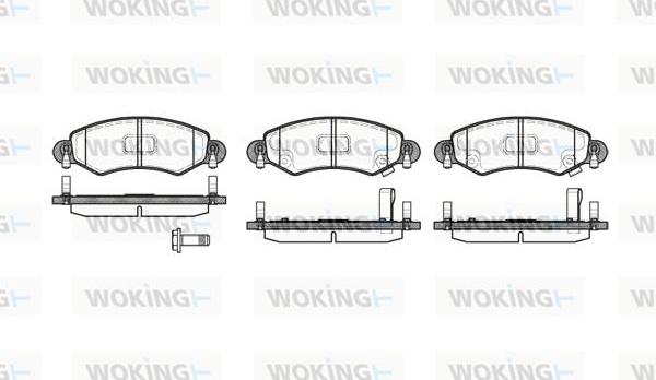 Woking P6023.12 - Brake Pad Set, disc brake autospares.lv