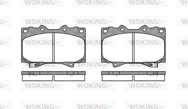 Woking P6073.04 - Brake Pad Set, disc brake autospares.lv