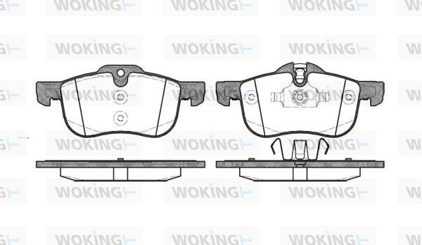 Woking P6193.00 - Brake Pad Set, disc brake autospares.lv