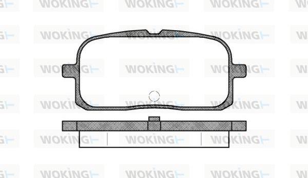 Woking P6153.00 - Brake Pad Set, disc brake autospares.lv