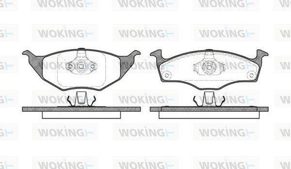 Woking P6183.00 - Brake Pad Set, disc brake autospares.lv