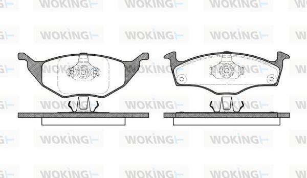 Woking P6183.20 - Brake Pad Set, disc brake autospares.lv