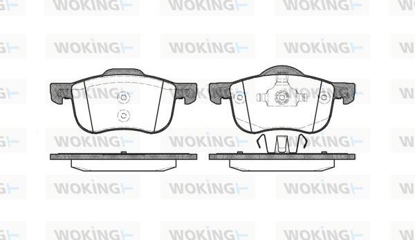 Woking P6133.00 - Brake Pad Set, disc brake autospares.lv